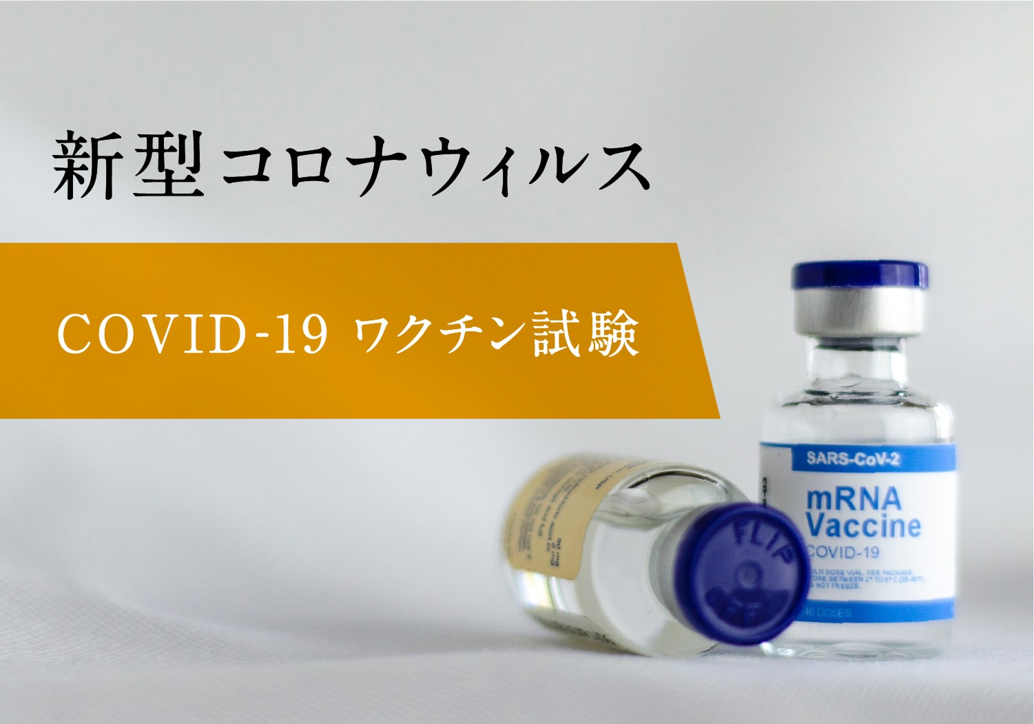 新型コロナウィルス COVID-19 ワクチン試験