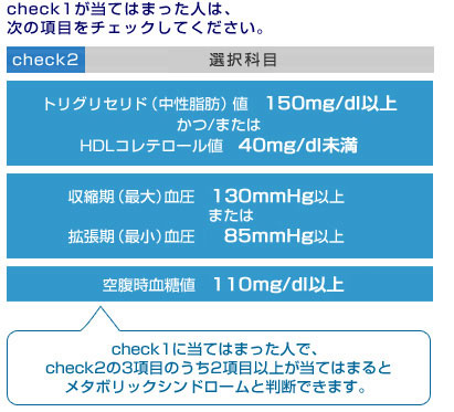 メタボチェック2